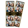 50th Black and Gold Birthday Ticket Template