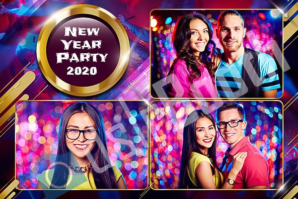 Colorful New Year's Eve Horizontal