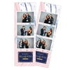 Pink And Blue Marble Ticket Template