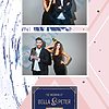 Pink And Blue Marble Vertical Template